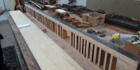 Grid of Contra Gamba/Flute soundboard ready for new solid timber table