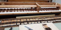 Pallets glued into Gamba/Flute soundboard