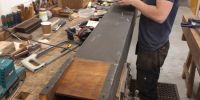 Repairing wooden pipe